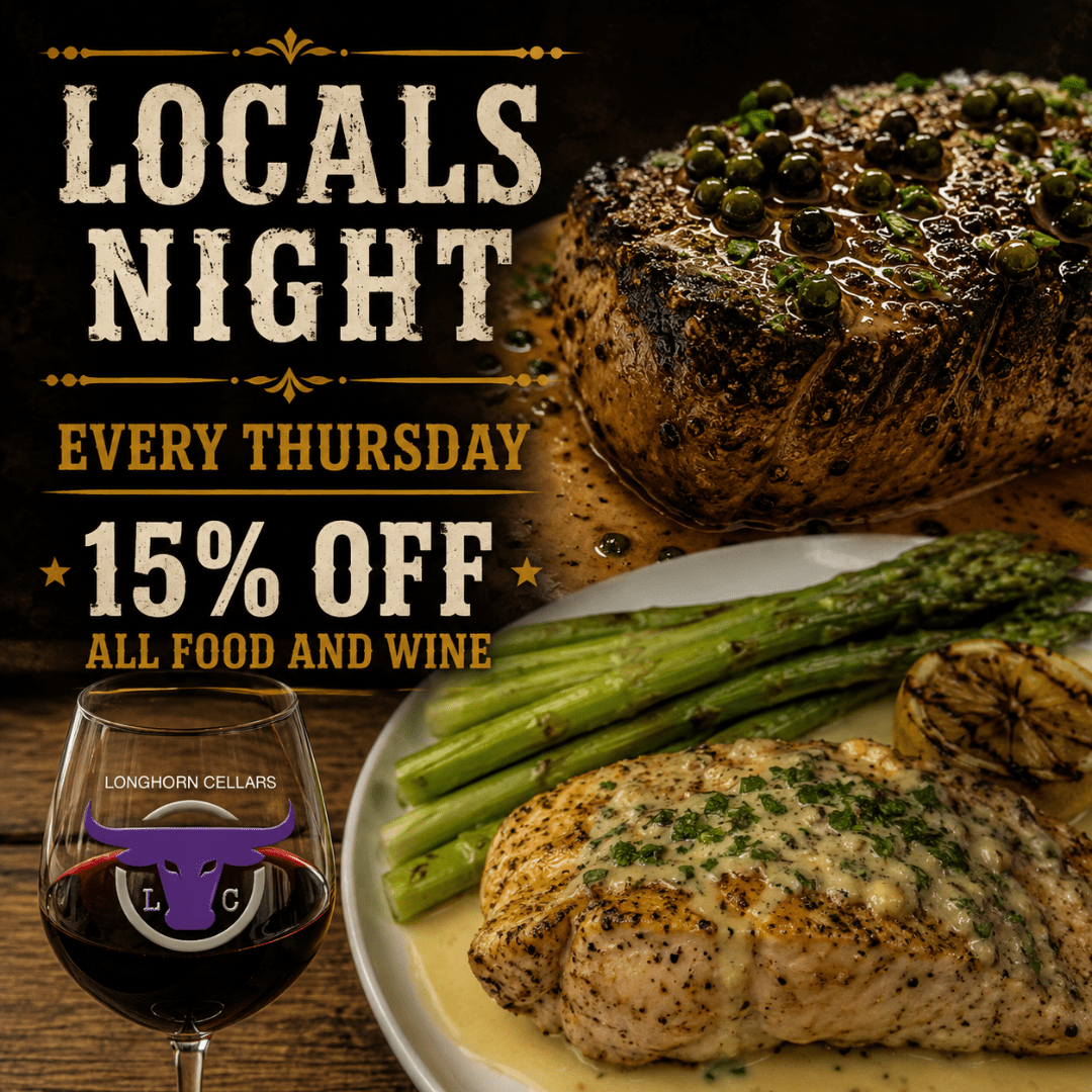 Locals Night Thursday 15% off